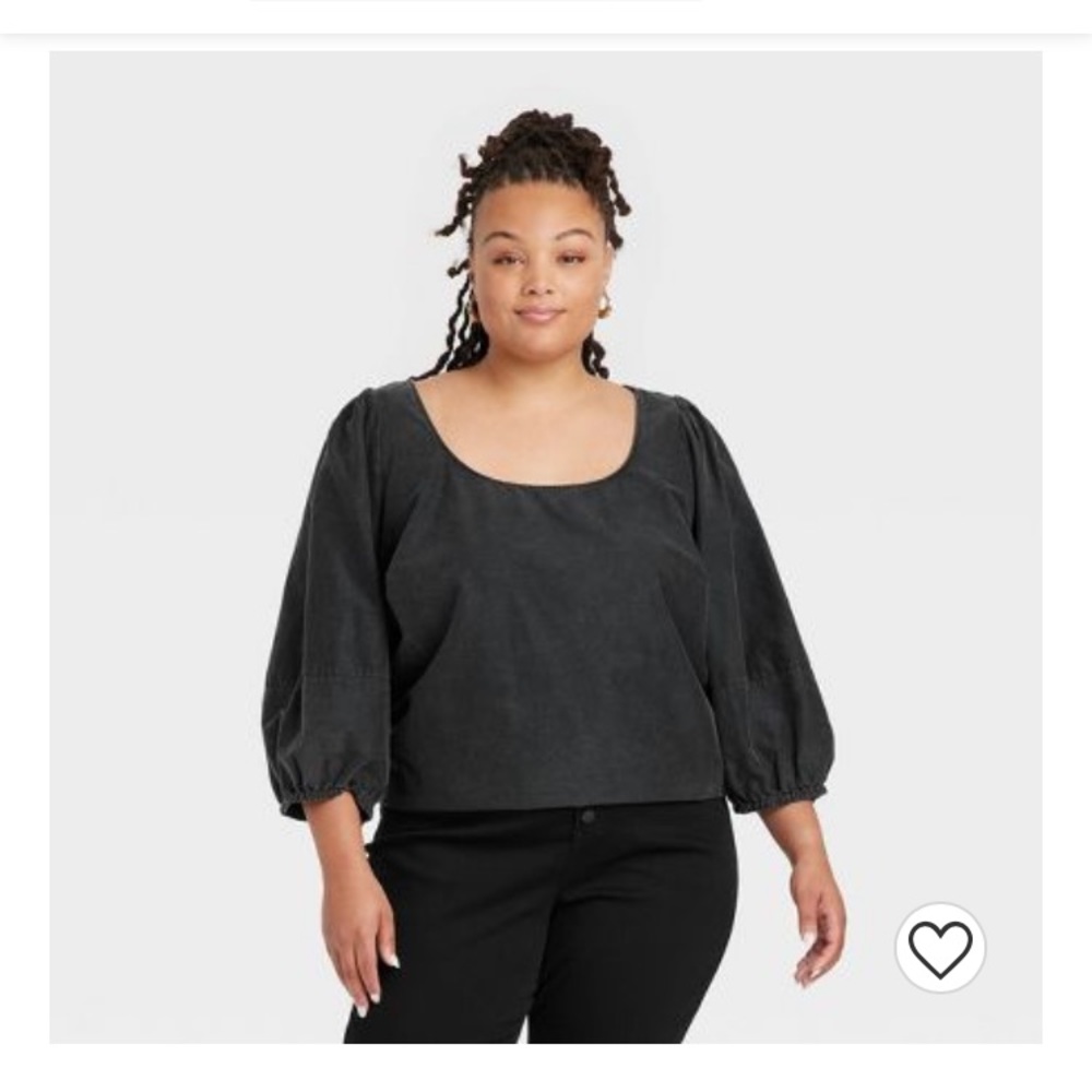 Ava and Viv black blouse new with tags